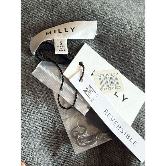 NWT Nordstrom Milly reversible double face midi skirt hi low sz sm - Picture 4 of 4